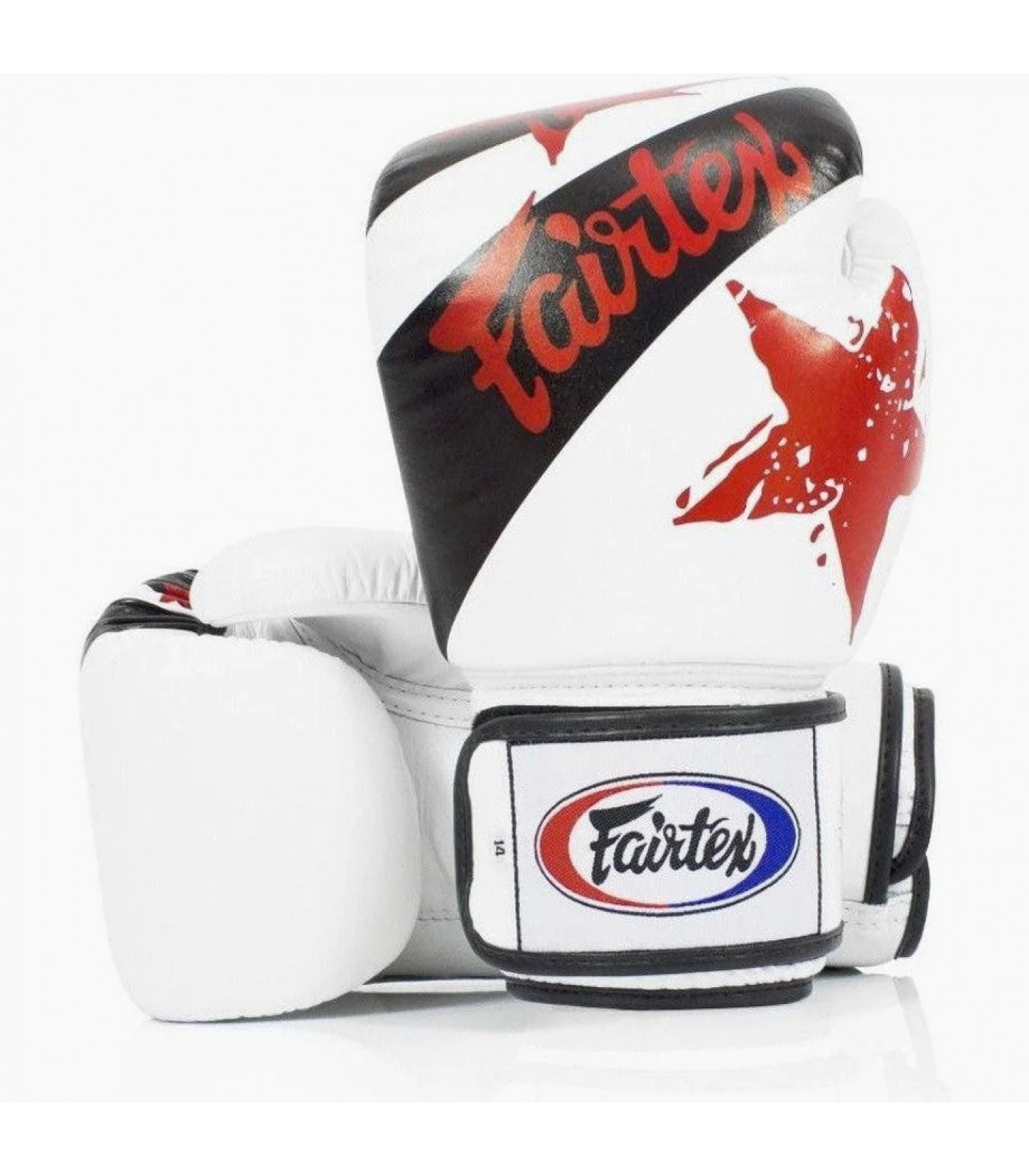 Боксови Ръкавици - Fairtex BGV1 Thai Boxing Gloves - Nation Prints White​